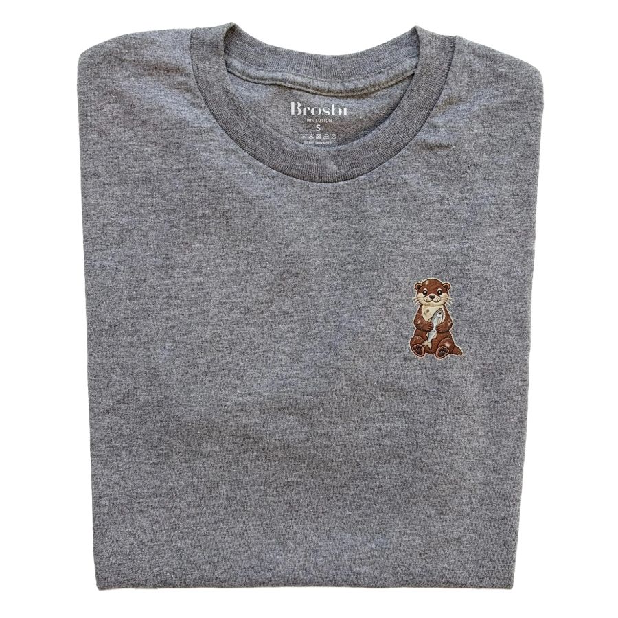 Regular Tee - Otter - grey melange