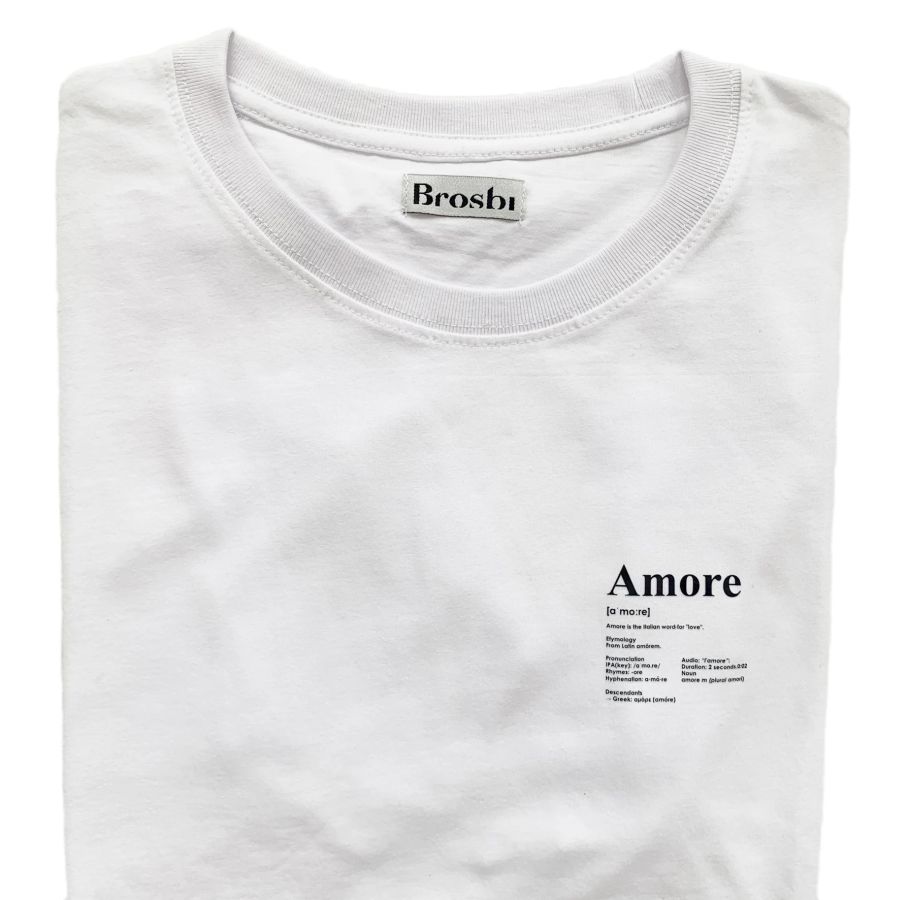 Slim Fit Tee - Amore - white