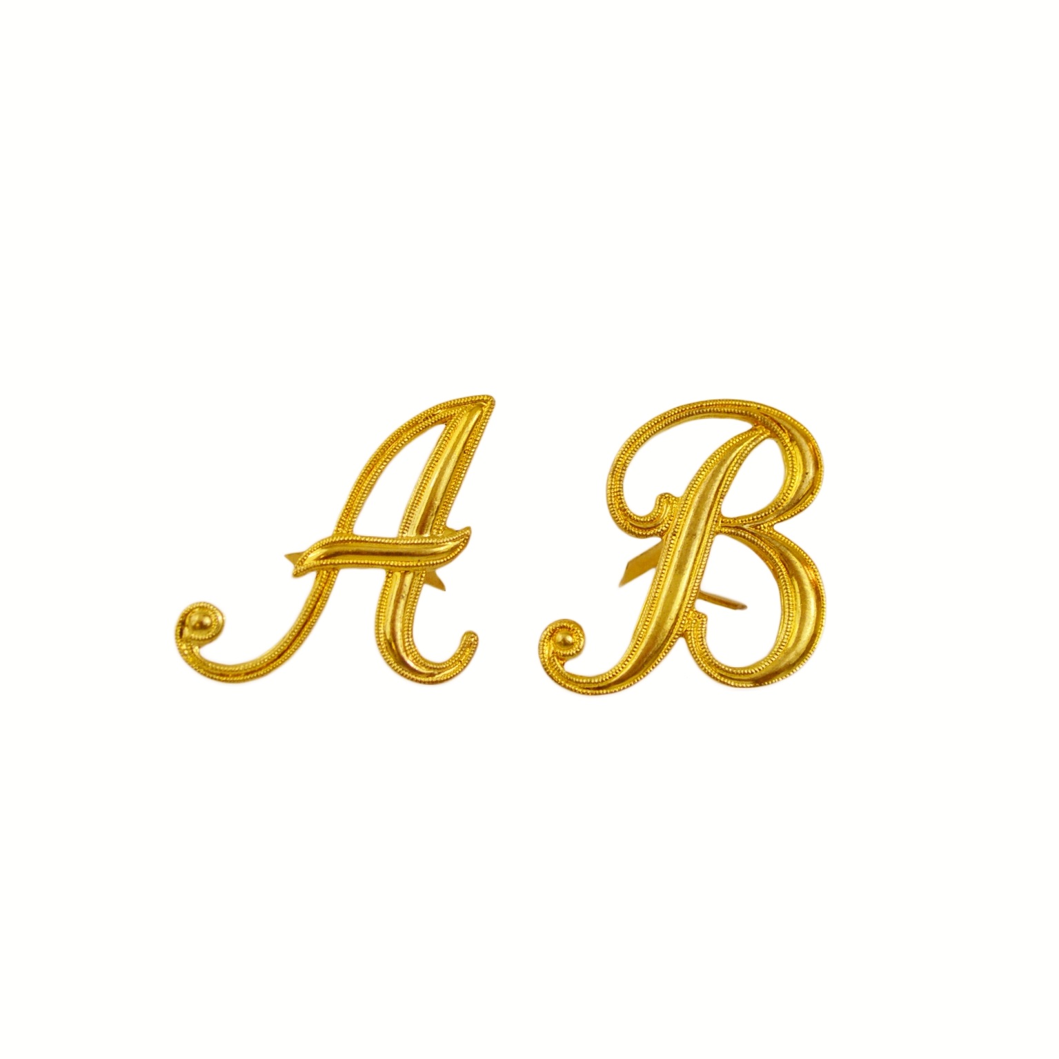 Golden Letter Pin