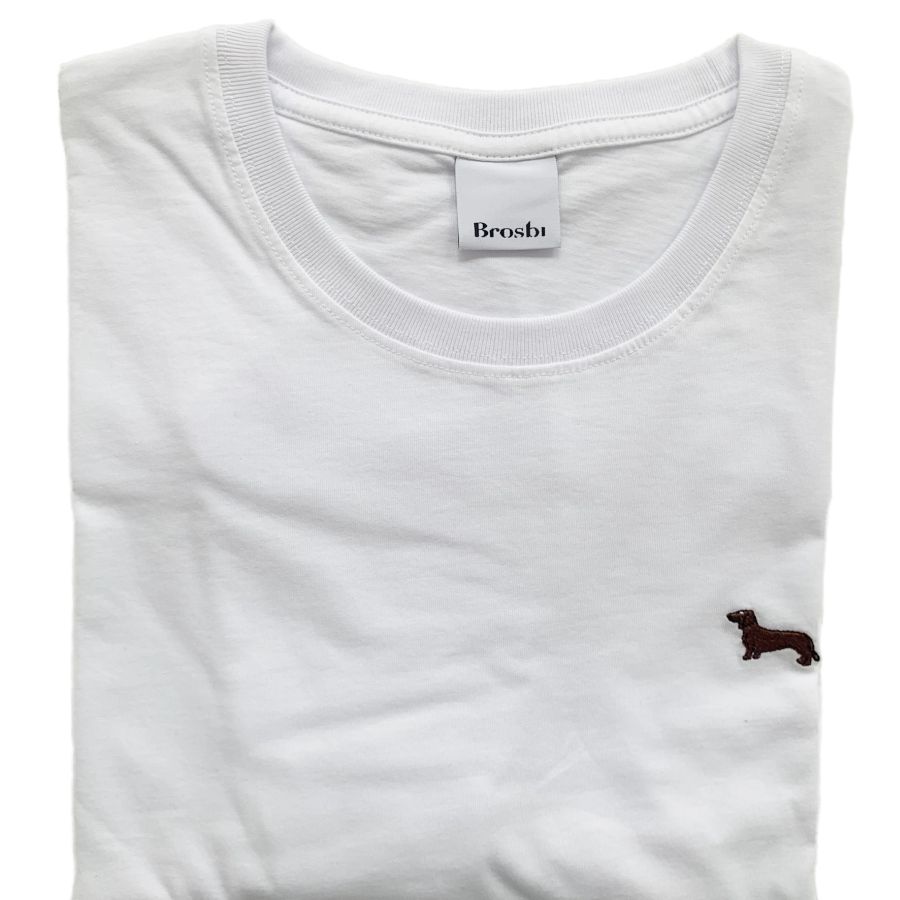 Regular Tee - Sausage Dog - white