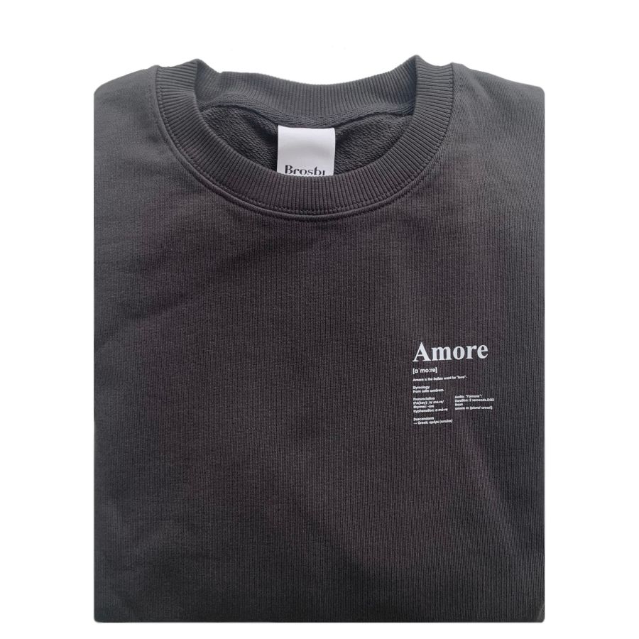 Crew Sweat  - Amore - asphalt