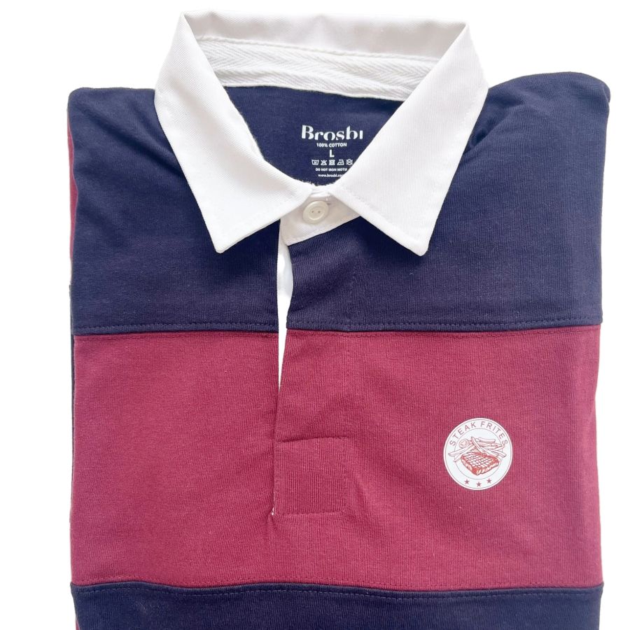 Rugby Sweat - Steak Frites - navy/bordeaux