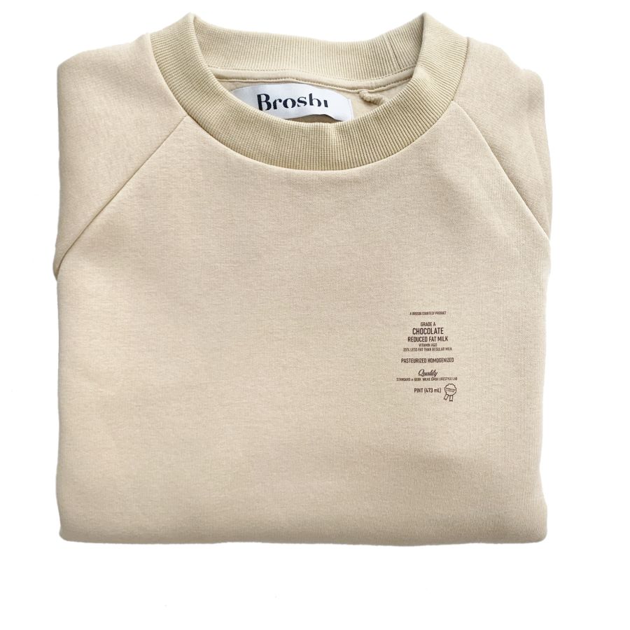 Raglan Sweat - Chocolate Milk - sand