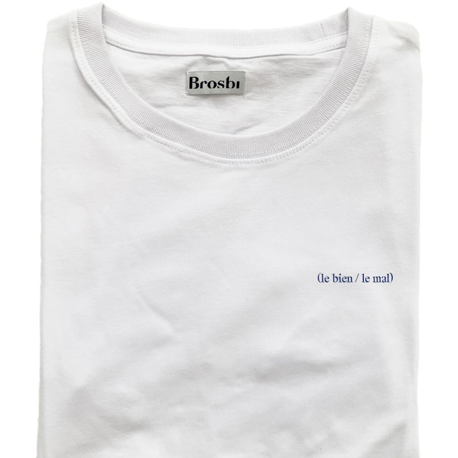 Slim Fit Tee - le bien / le mal - white