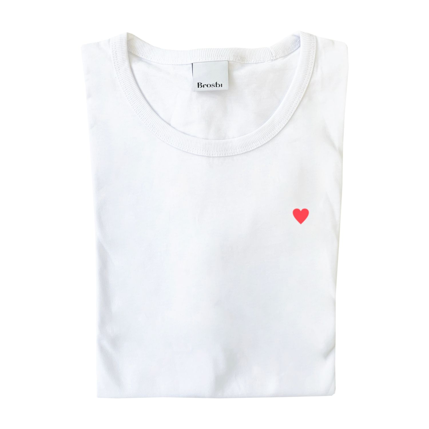 Loose Fit Tee - Icon Heart - white