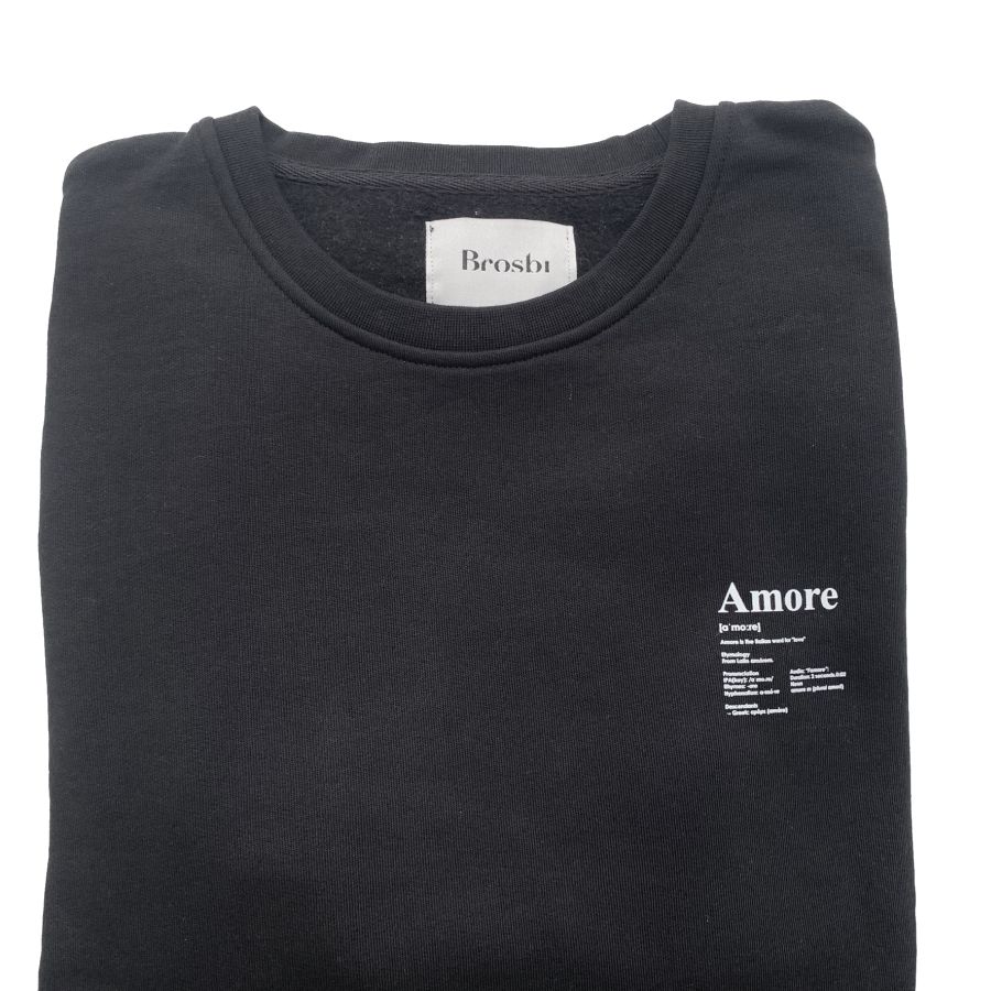 Crew Sweat - Amore - black