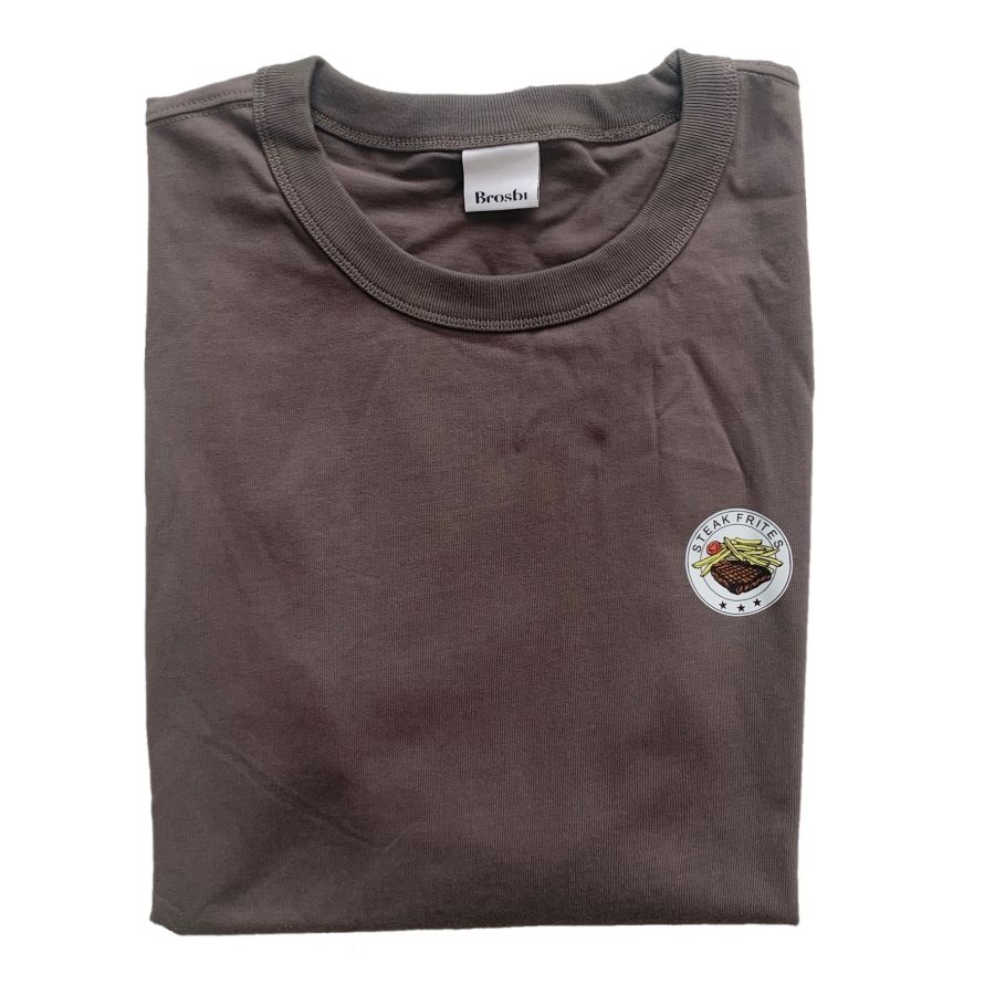 Loose Fit Tee - Steak Frites - greige