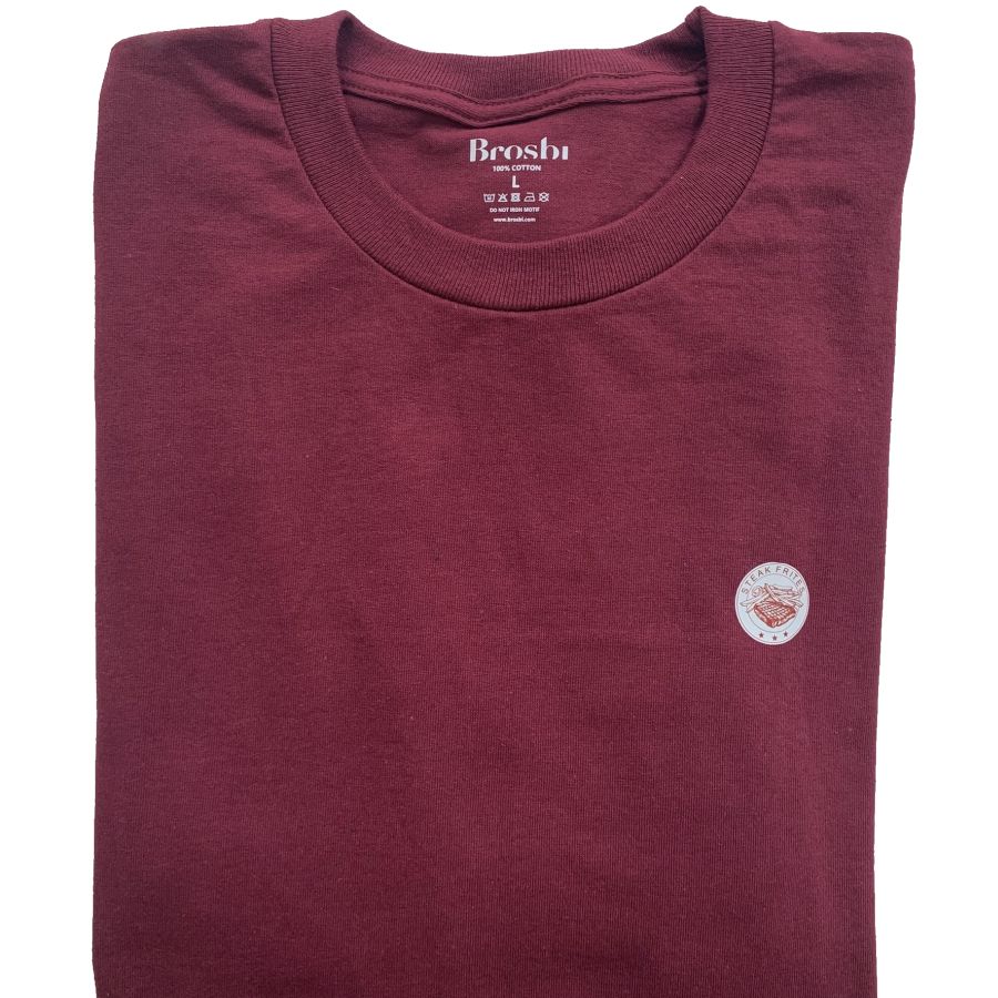 Classic Longsleeve Tee - Steak Frites - bordeaux