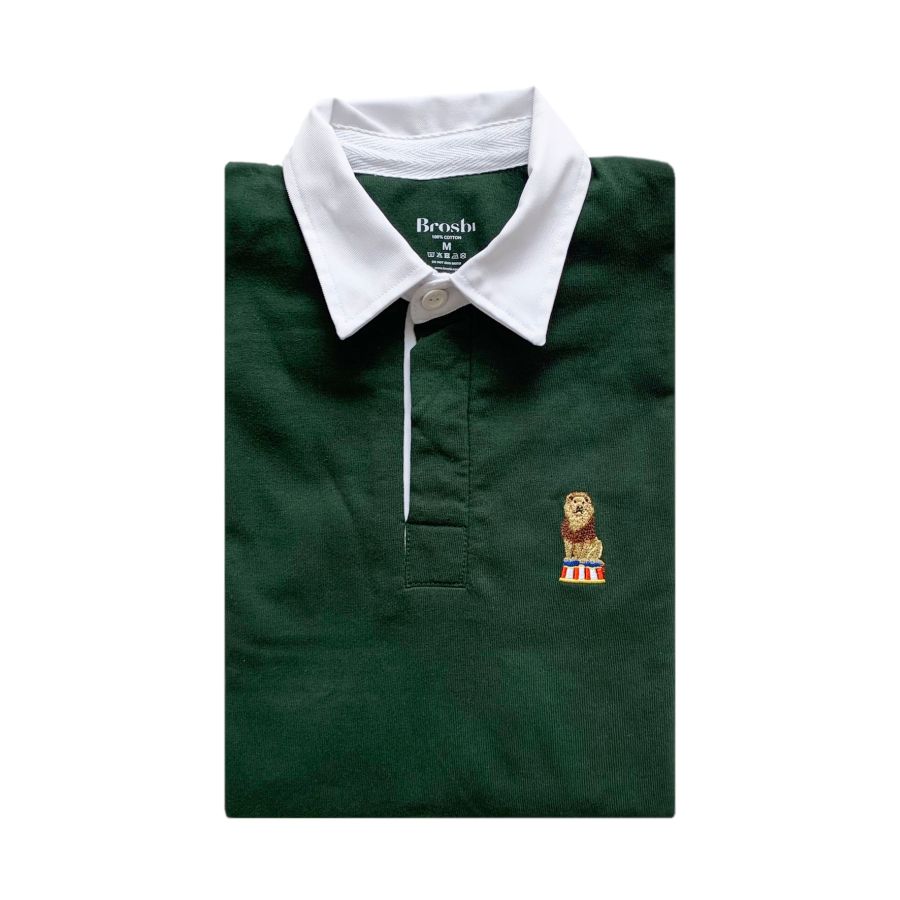 Rugby Sweat - Circus Lion - forest green