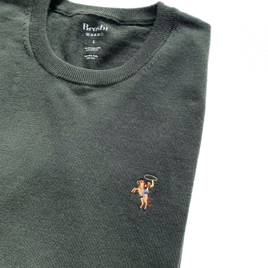 Wool Sweater - Rodeo - dark green