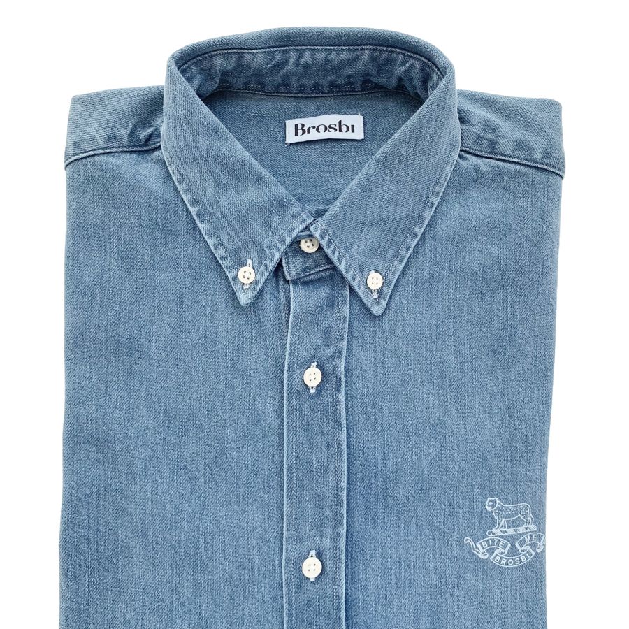 Denim Shirt - Bite Me - blue