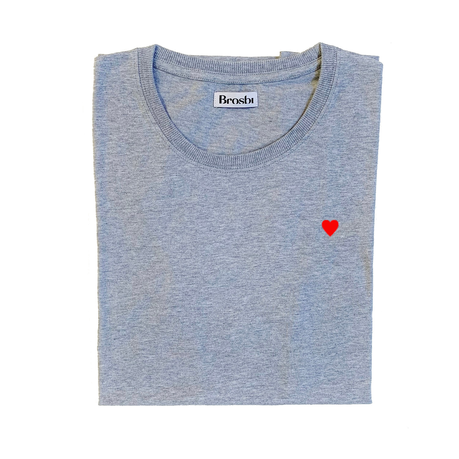 Classic Slim Fit Tee - Icon Heart - lightgrey