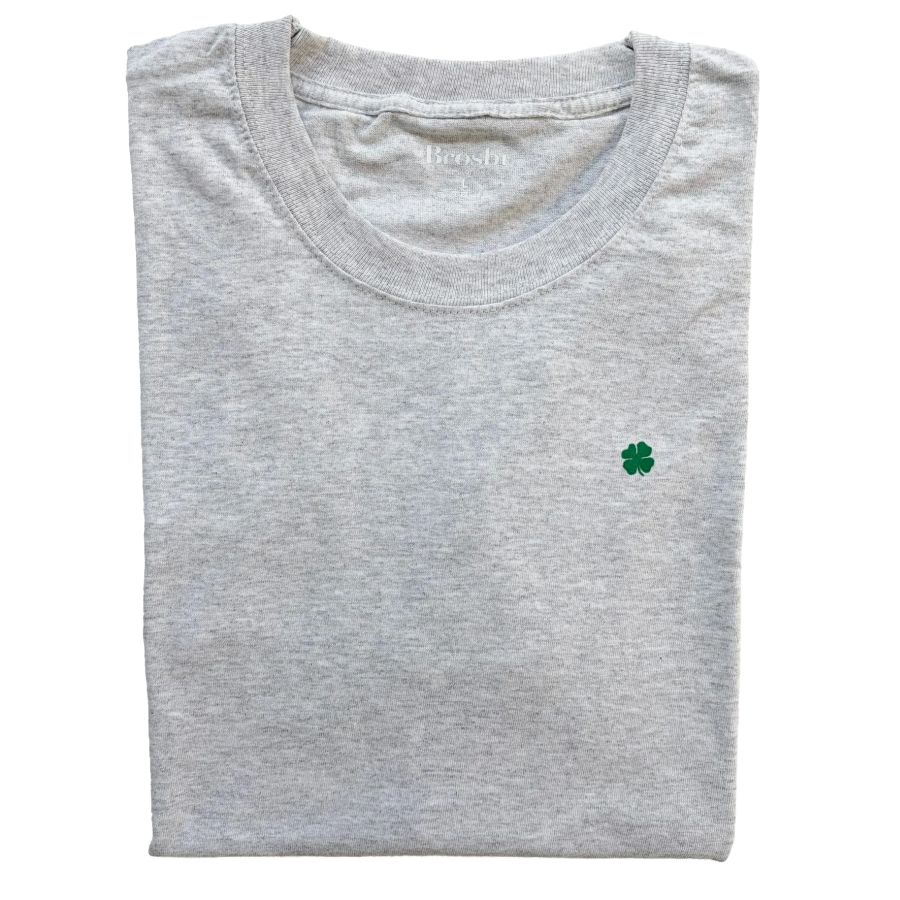 Regular Tee - Shamrock - very light grey melange