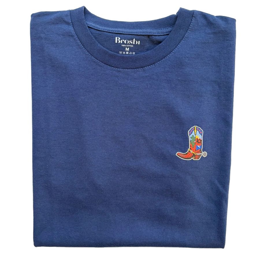 Regular Tee - Western Boots - navy