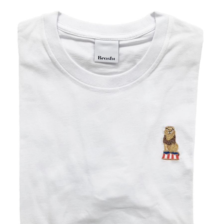 Regular Tee - Circus Lion - white