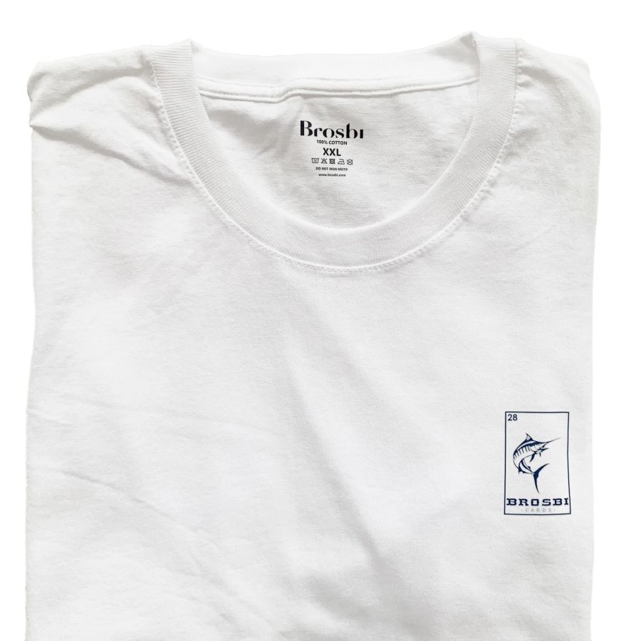 Regular Tee - The Swordfish (Card 28) - white
