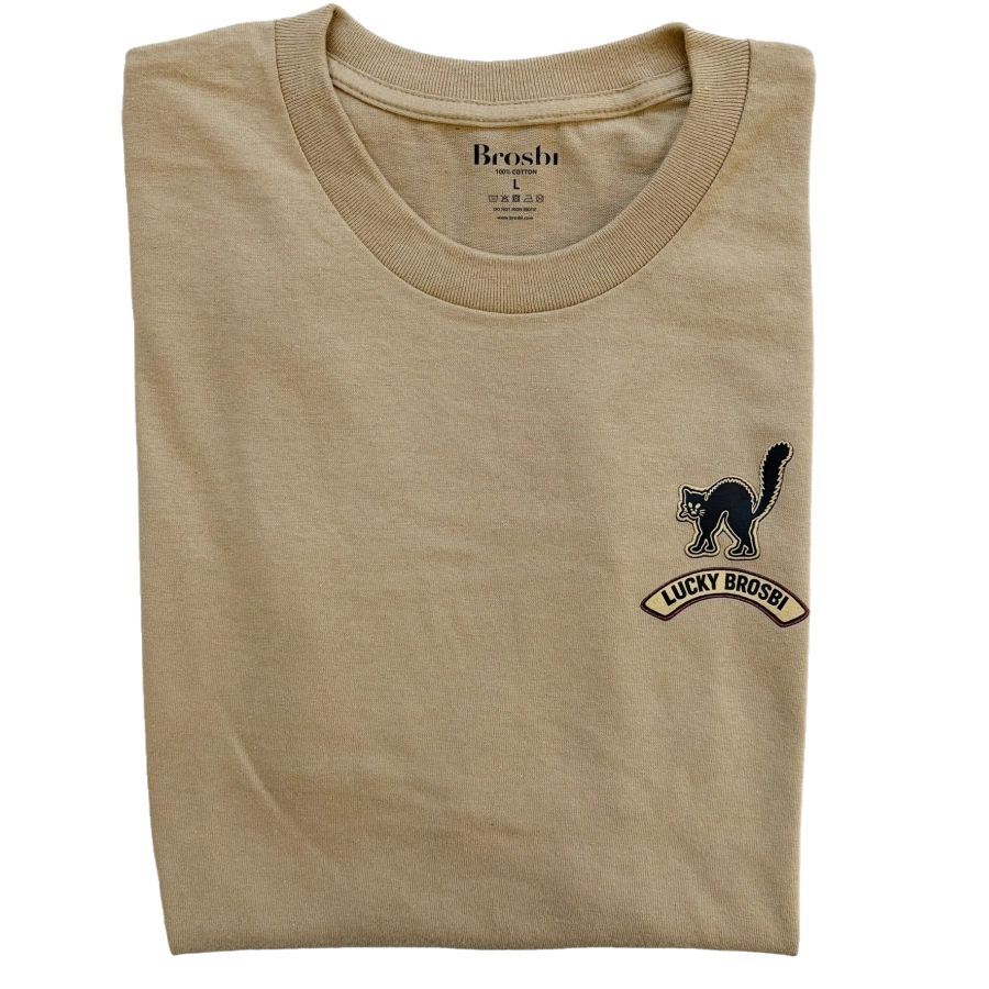Regular Tee - Lucky Cat - desert