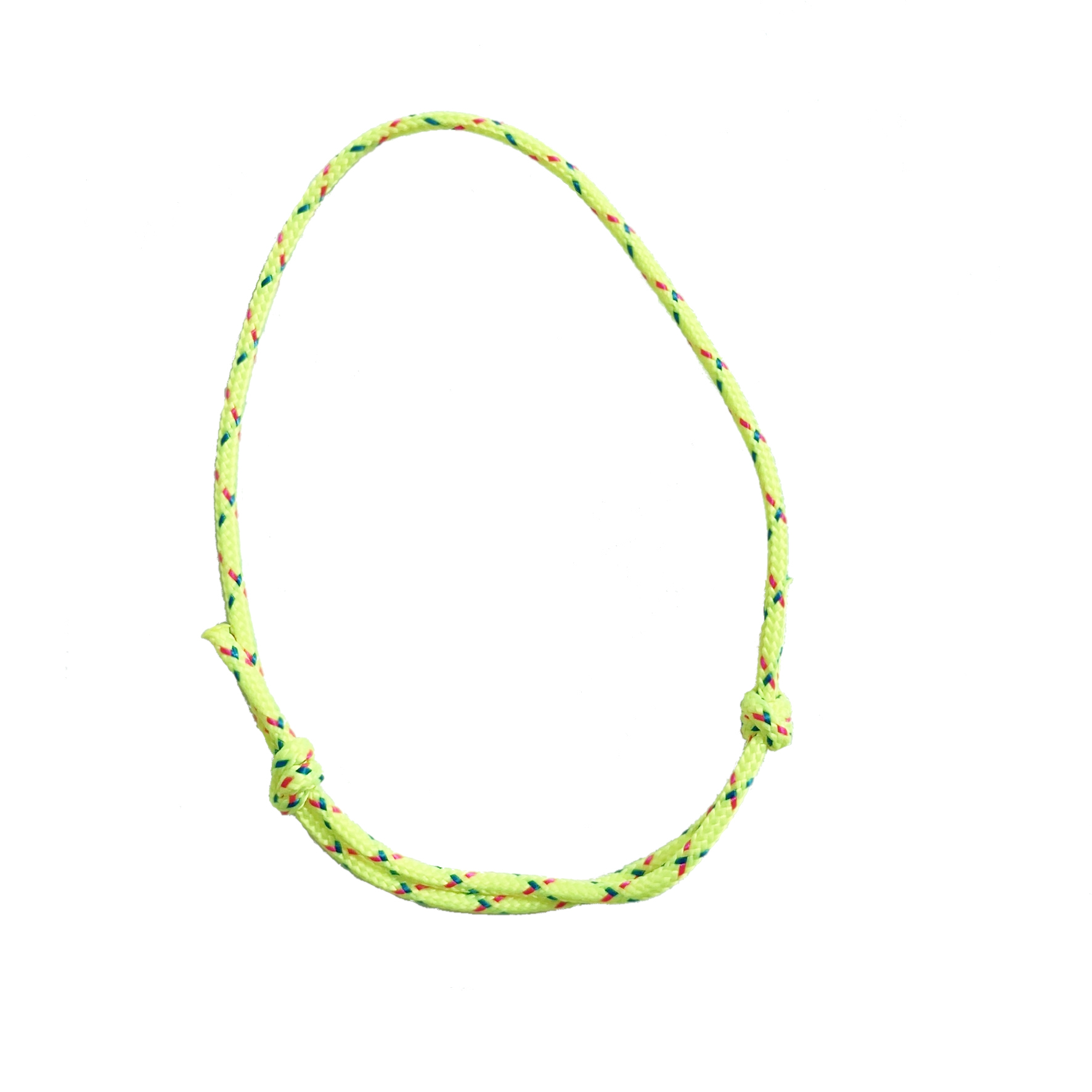 The Neon Yellow Bracelet w/ blue & pink Dots