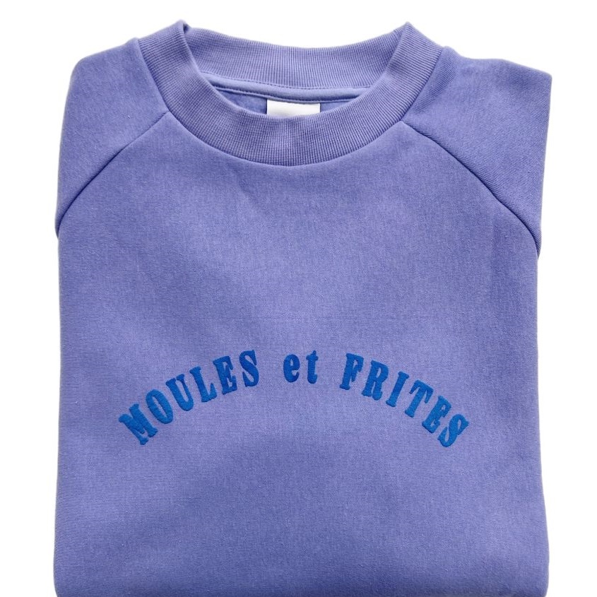 Raglan Sweat - Moules et Frites - lavender