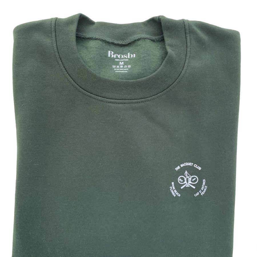 American Crew Sweat - Racquet Club - dark green