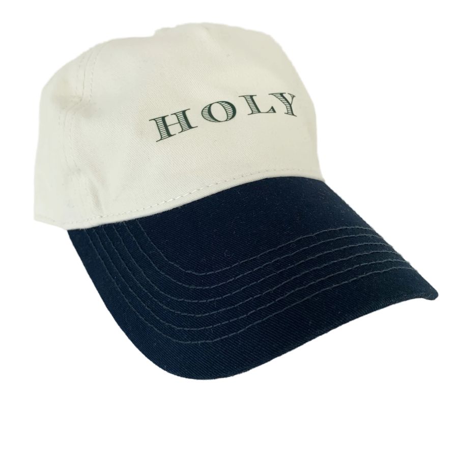 The Holy Cap - warm white/navy