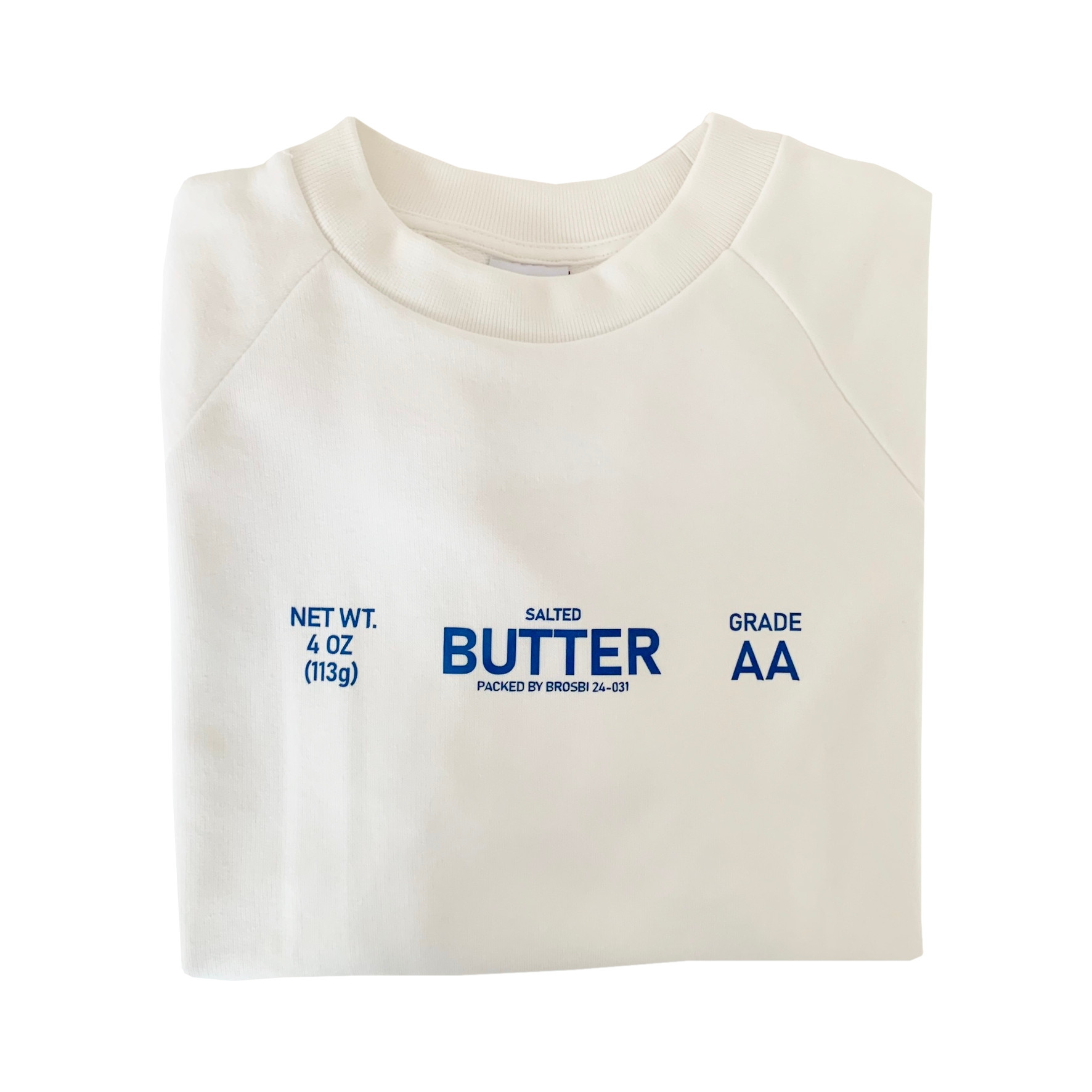 Raglan Sweat - Salted Butter - off-white