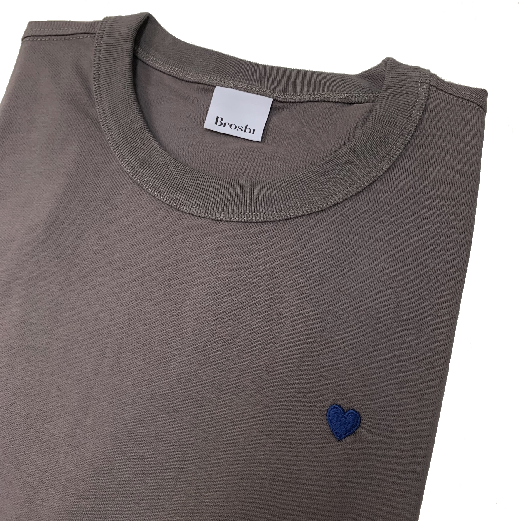 Loose Fit Tee - Icon Heart - dark greige