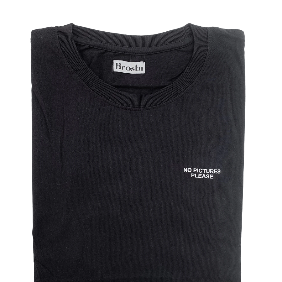 Slim Fit Tee - Selfie - black