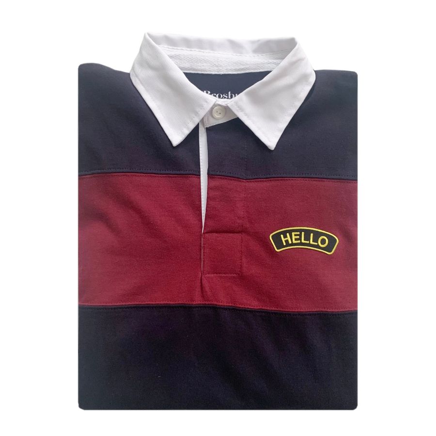 Rugby Sweat - Hello - navy/bordeaux