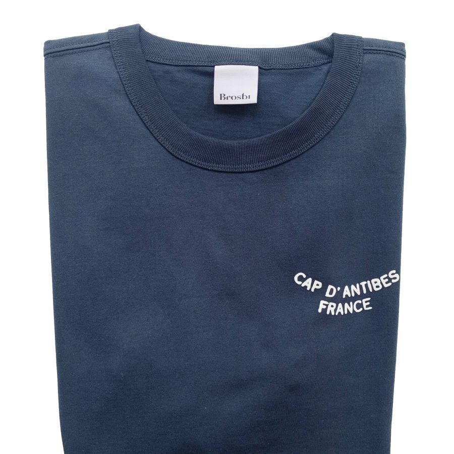 Heavy Cotton Tee - Cap d' Antibes - navy