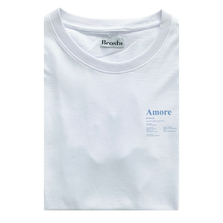 Classic Slim Fit Tee - Amore - white