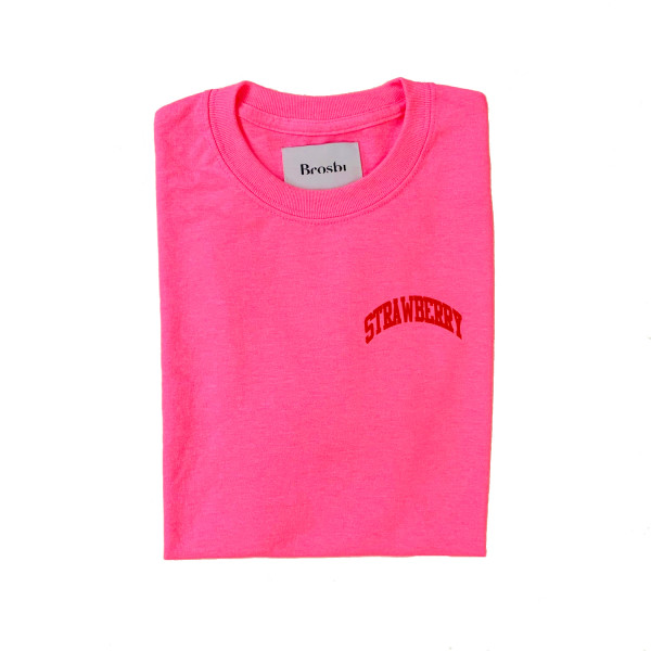 The Strawberry Tee - bold pink