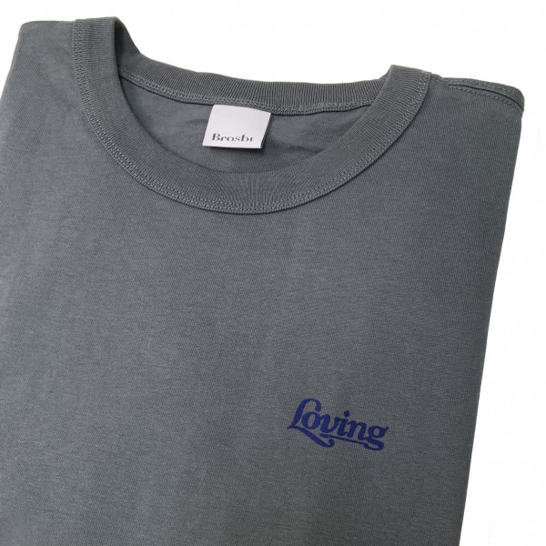 Loose Fit Tee - Loving - cement grey