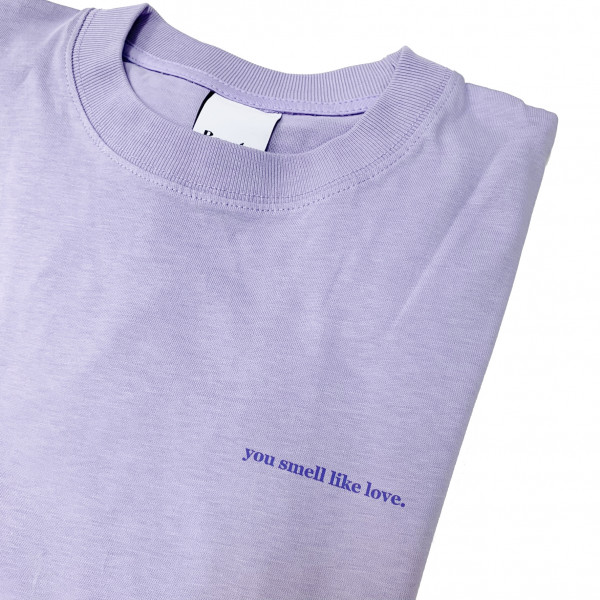 Regular Fit Tee - Smell like love - lilac